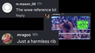 Fans react to MJF's WWE reference. (Images via MJF's Instagram)